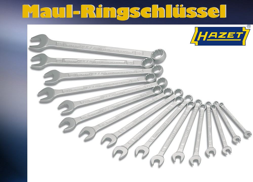 Hazet 600N/17N Ring - Maulschlüssel Satz Ringmaul